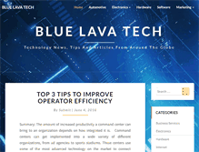 Tablet Screenshot of bluelavatech.com